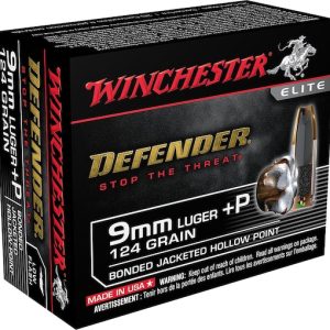Order Winchester Defender 9mm Luger +P Ammo 124 Grain Winchester PDX1 Bonded Jacketed Hollow Point 200 rounds Online - Ammunition - Glock Full Auto Switches