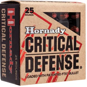 Hornady Critical Defense 9mm Luger Ammo 115 Grain Hornady FTX Polymer Tip Box of 200 rounds For Sale - Handguns - Glock Full Auto Switches
