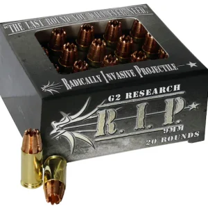 Order G2 Research R.I.P. 9mm Luger Ammo 92 Grain G2 R.I.P. Fragmenting Hollow Point Lead Free Box of 100 rounds Online - Ammunition | Glock Full Auto Switches